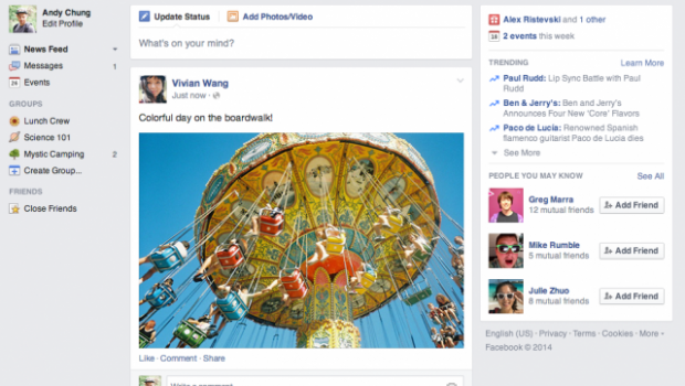 Facebook presenta nuevo diseño de portada